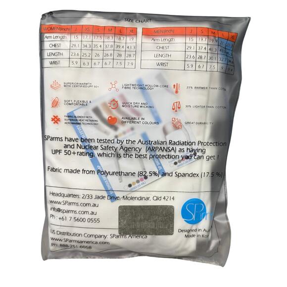 SPARMS SP Full Body Warm Mock High Neck Long Sleeve UV Sun Shirt White NWT XL - Picture 7 of 7